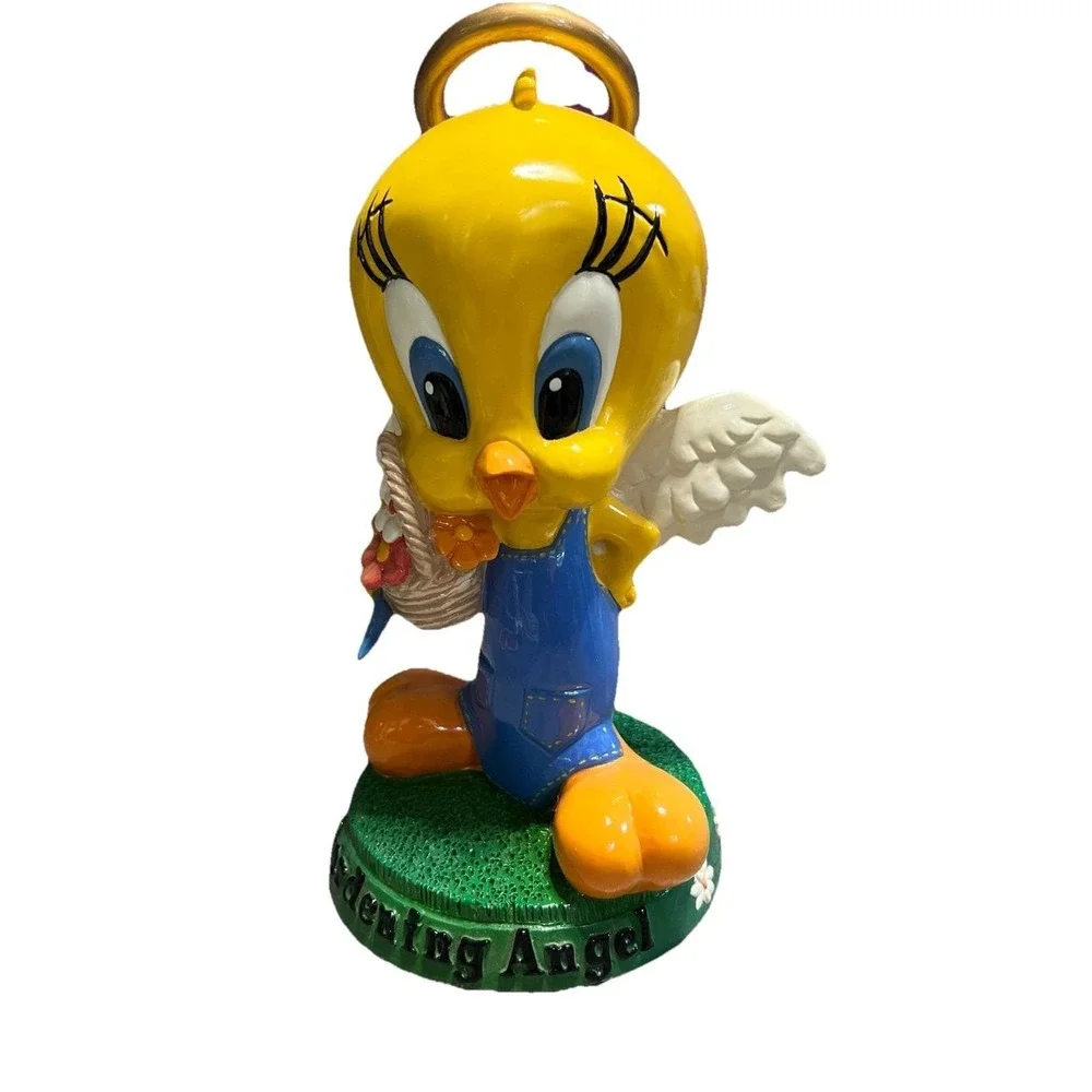 Vtg Warner Brothers‎ Tweety Bird Spring Gardening Angel Figurine 1997 Kidcore
